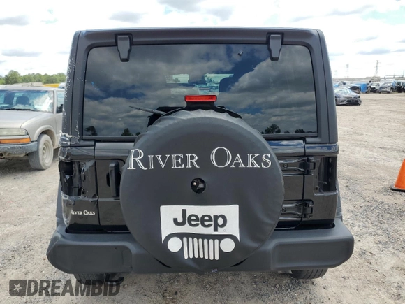 2024 Jeep Wrangler Sport S with VIN 1C4PJXDNXRW349946, listed as a Copart auction lot 56701185 with 6,310 mi miles and Salvage Title. Bid and sale history available at DreamBid. Image 6.