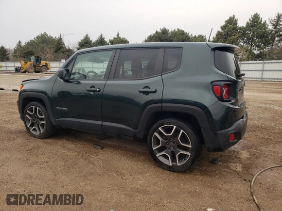 2021 Jeep Renegade Sport with VIN ZACNJCABXMPM22391, listed as a Copart auction lot 53554605 with 24,008 mi miles and Salvage title. Bid and sale history available at DreamBid. Image 2.