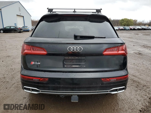 2018 Audi SQ5 Premium Plus with VIN WA1A4AFY6J2014108, listed as a Copart auction lot 81106304 with 92,399 mi miles and Salvage Title. Bid and sale history available at DreamBid. Image 6.