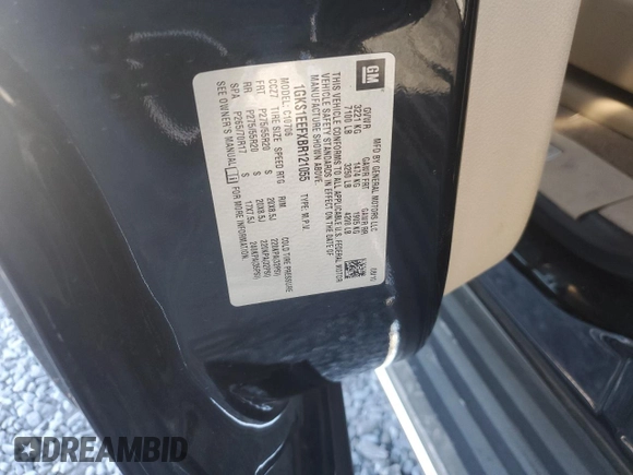 2011 GMC Yukon Denali with VIN 1GKS1EEFXBR121055, listed as a Copart auction lot 77194354 with 98,806 mi miles and Salvage Title. Bid and sale history available at carsss.com. Image 15.