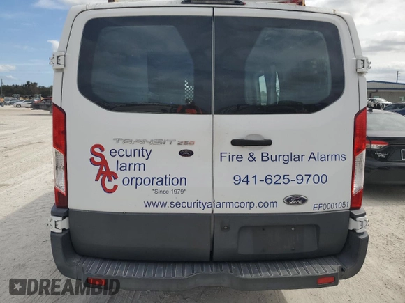 2016 Ford Transit Cargo with VIN 1FTYR1ZM2GKA46996, listed as a Copart auction lot 77163594 with Not Provided miles and Salvage Title. Bid and sale history available at DreamBid. Image 6.