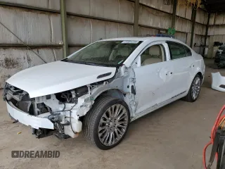 2015 Buick LaCrosse Premium II with VIN 1G4GF5G32FF275980, listed as a Copart auction lot 44984335 with 197,833 mi miles and Salvage Title. Bid and sale history available at DreamBid. Image 1.