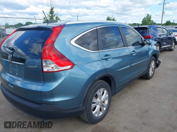 2013 Honda CR-V EX-L with VIN 5J6RM4H77DL073451, listed as a IAAI auction lot 42343597 with 90,999 mi miles and . Bid and sale history available at DreamBid. Image 4.