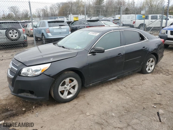 2013 Chevrolet Malibu LS with VIN 1G11B5SA8DF333124, listed as a Copart auction lot 52490385 with 0 mi miles and Clean Title. Bid and sale history available at carsss.com. Image 1.