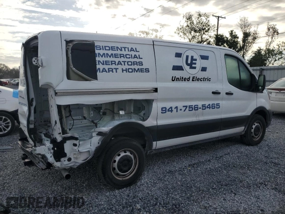 2023 Ford Transit Cargo with VIN 1FTBR1Y8XPKB44832, listed as a Copart auction lot 42206665 with 15,429 mi miles and Salvage Title. Bid and sale history available at DreamBid. Image 3.