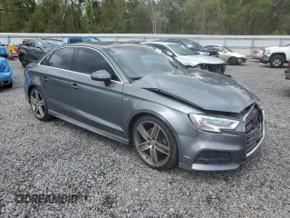 2017 Audi A3 Sedan Premium Plus with VIN WAUGUGFF3H1025145, listed as a Copart auction lot 48557725 with 100,207 mi miles and Salvage Title. Bid and sale history available at carsss.com. Image 4.