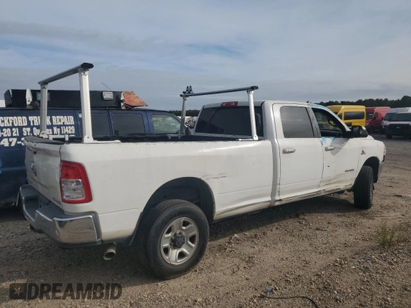 2019 Ram 2500 Big Horn with VIN 3C6UR5JL1KG519237, listed as a Copart auction lot 72197204 with 42,760 mi miles and Salvage title. Bid and sale history available at DreamBid. Image 3.