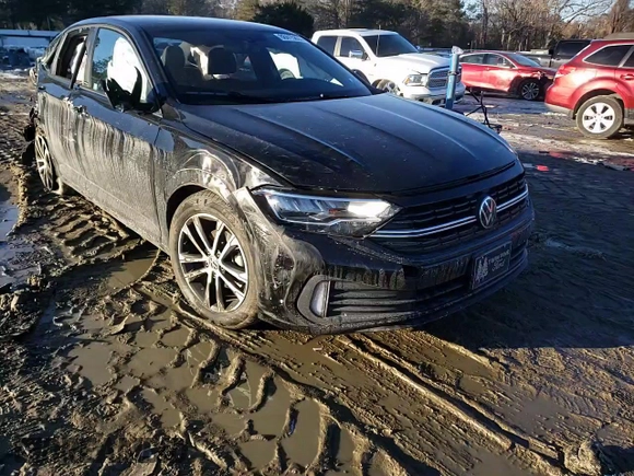 2023 Volkswagen Jetta Sport with VIN 3VWBM7BU2PM044589, listed as a Copart auction lot 88415805 with 9,733 mi miles and Salvage title. Bid and sale history available at DreamBid. Image 11.