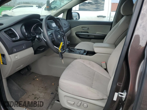 2016 Kia Sedona LX with VIN KNDMB5C15G6100857, listed as a Copart auction lot 45246565 with 152,683 mi miles and Salvage Title. Bid and sale history available at DreamBid. Image 7.