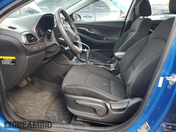 2018 Hyundai Elantra GT with VIN KMHH35LE7JU015356, listed as a Copart auction lot 75359574 with 57,153 mi miles and Clean Title. Bid and sale history available at carsss.com. Image 7.