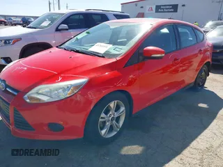2014 Ford Focus SE with VIN 1FADP3K28EL265726, listed as a IAAI auction lot 41761931 with 86,740 mi miles. Bid and sale history available at carsss.com. Image 2.