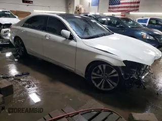 2018 Mercedes-Benz S 560 with VIN WDDUG8GB0JA386200, listed as a Copart auction lot 47555505 with 42,840 mi miles and Salvage Title. Bid and sale history available at carsss.com. Image 4.