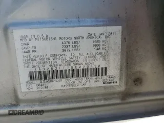 2011 Mitsubishi Galant FE z VIN 4A32B2FF2BE020490, wystawiony jako Copart lot #58146214 z przebiegiem 196 199 mil mil oraz Szkoda całkowita • Salvage title. Historia ofert i sprzedaży dostępna na DreamBid. Obrazek 12.