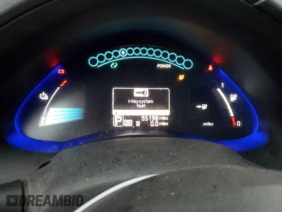 2015 Nissan LEAF SV with VIN 1N4AZ0CP0FC312609, listed as a Copart auction lot 70430622 with 55,198 mi miles. Bid and sale history available at carsss.com. Image 9.
