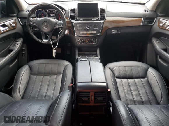 2017 Mercedes-Benz GLS 450 with VIN 4JGDF6EE5HA760790, listed as a Copart auction lot 56671104 with 91,131 mi miles and Salvage Title. Bid and sale history available at DreamBid. Image 8.
