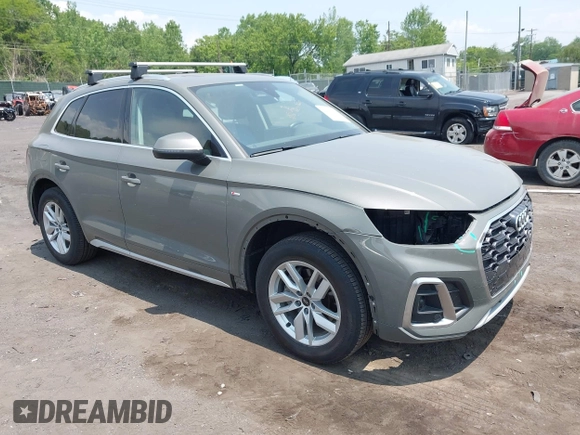 2023 Audi Q5 S line Premium with VIN WA1GAAFY5P2012863, listed as a IAAI auction lot 42416439 with 64,707 mi miles and . Bid and sale history available at DreamBid. Image 1.