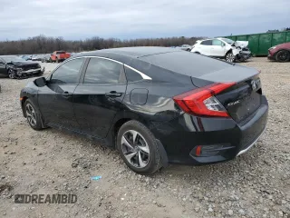 2020 Honda Civic LX with VIN 19XFC2F68LE004429, listed as a Copart auction lot 87172554 with 75,513 mi miles and Salvage Title. Bid and sale history available at DreamBid. Image 2.