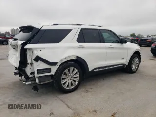 2023 Ford Explorer King Ranch with VIN 1FM5K7LC1PGB48735, listed as a Copart auction lot 50936445 with 8,265 mi miles and Salvage Title. Bid and sale history available at carsss.com. Image 3.