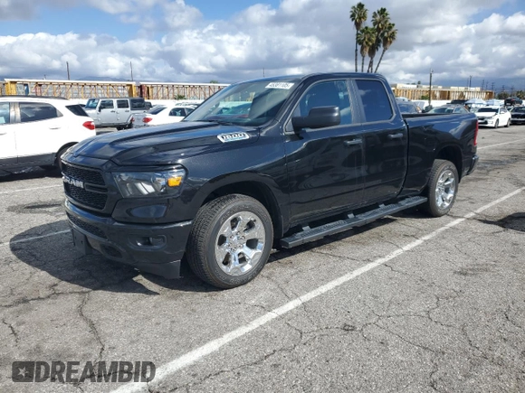 2024 Ram 1500 Tradesman with VIN 1C6SRECG7RN123192, listed as a Copart auction lot 45381105 with 11,283 mi miles and Salvage title. Bid and sale history available at DreamBid. Image 1.