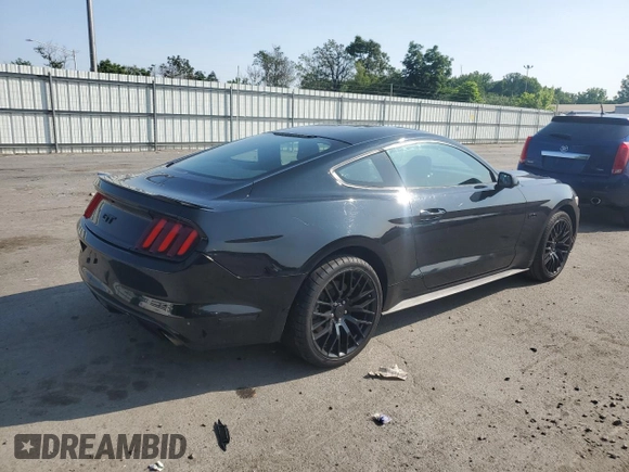 2016 Ford Mustang GT with VIN 1FA6P8CF5G5309390, listed as a Copart auction lot 58806345 with 129,546 mi miles and Salvage title. Bid and sale history available at DreamBid. Image 3.