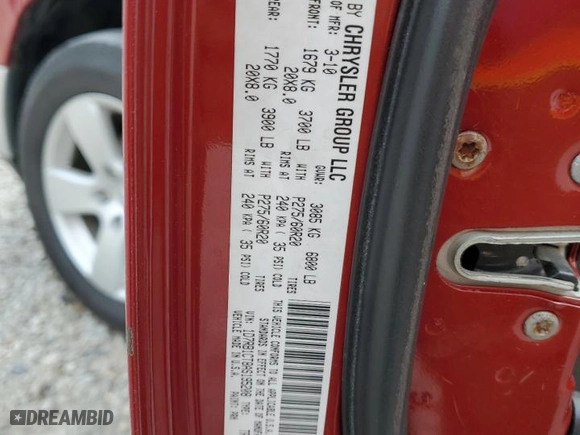 2010 Dodge Ram 1500 SLT with VIN 1D7RB1CT8AS195208, listed as a Copart auction lot 47270295 with 245,302 mi miles and Salvage Title. Bid and sale history available at carsss.com. Image 12.