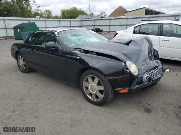 2005 Ford Thunderbird Deluxe with VIN 1FAHP60A55Y102032, listed as a Copart auction lot 73761144 with 50,402 mi miles and Salvage Title. Bid and sale history available at carsss.com. Image 4.