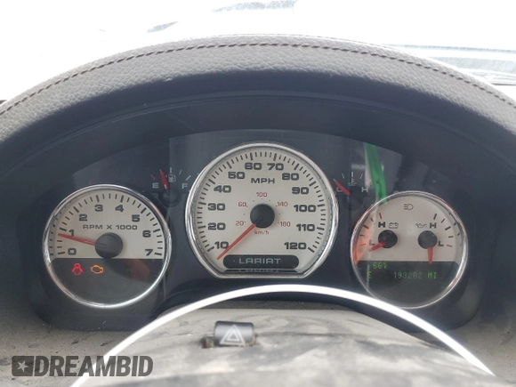 2004 Ford F-150 XLT with VIN 1FTPX14574NB96033, listed as a Copart auction lot 54714585 with 193,202 mi miles and Salvage title. Bid and sale history available at DreamBid. Image 9.