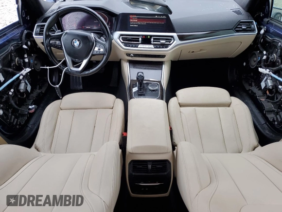 2020 BMW 3 Series 330i with VIN 3MW5R1J04L8B43542, listed as a Copart auction lot 52710145 with 58,597 mi miles and Clean title. Bid and sale history available at DreamBid. Image 8.