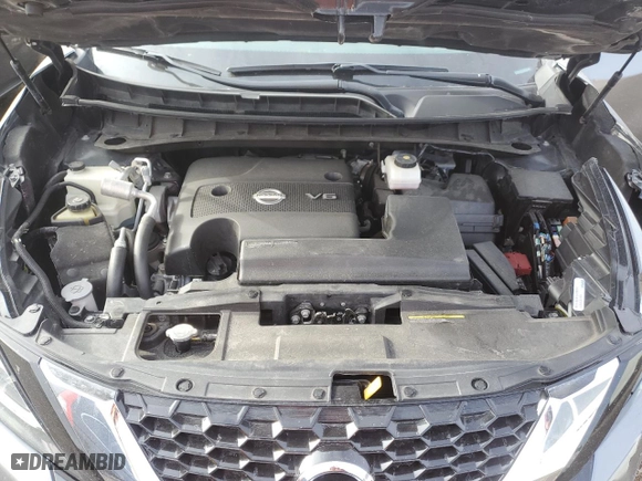 2022 Nissan Murano SV with VIN 5N1AZ2BS9NC127108, listed as a Copart auction lot 44454565 with 43,923 mi miles and Salvage Title. Bid and sale history available at carsss.com. Image 12.