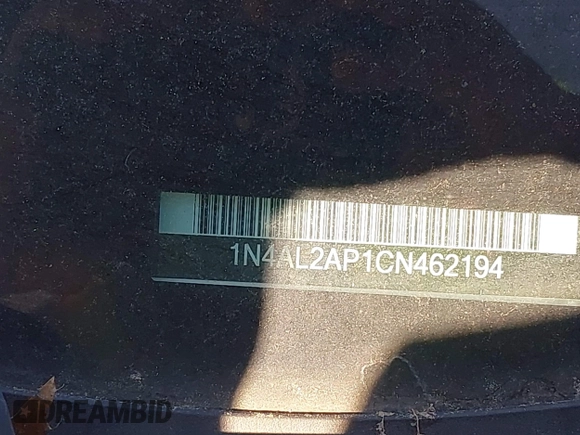 2012 Nissan Altima S z VIN 1N4AL2AP1CN462194, wystawiony jako IAAI lot #42305003 z przebiegiem Nie podano mil oraz . Historia ofert i sprzedaży dostępna na DreamBid. Obrazek 11.