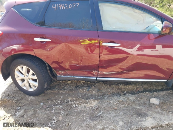 2011 Nissan Murano LE with VIN JN8AZ1MW8BW177494, listed as a IAAI auction lot 41982077 with 78,212 mi miles. Bid and sale history available at carsss.com. Image 6.
