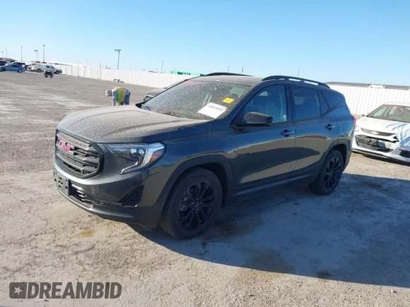 2020 GMC Terrain SLE with VIN 3GKALMEV7LL142753, listed as a IAAI auction lot 41815055 with 92,003 mi miles. Bid and sale history available at carsss.com. Image 14.