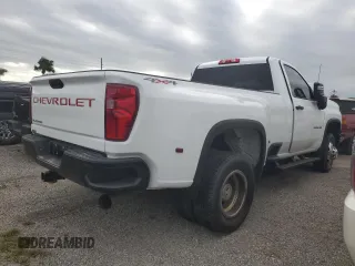 2022 Chevrolet Silverado 3500HD Work Truck with VIN 1GC3YSEY4NF123899, listed as a Copart auction lot 76043744 with 0 mi miles and Salvage Title. Bid and sale history available at carsss.com. Image 3.