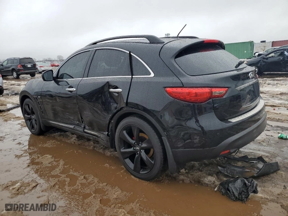 2017 Infiniti QX70 with VIN JN8CS1MU5HM140872, listed as a Copart auction lot 38888244 with 77,421 mi miles. Bid and sale history available at carsss.com. Image 2.