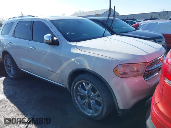 2012 Dodge Durango Citadel with VIN 1C4SDHET4CC180732, listed as a IAAI auction lot 41872508 with 127,081 mi miles and . Bid and sale history available at DreamBid. Image 1.