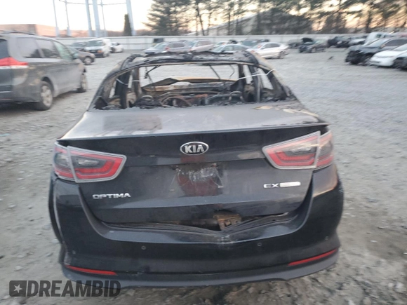 2016 Kia Optima Hybrid EX with VIN KNAGN4AD6G5098938, listed as a Copart auction lot 88364985 with Not Provided miles and Salvage Title. Bid and sale history available at carsss.com. Image 6.