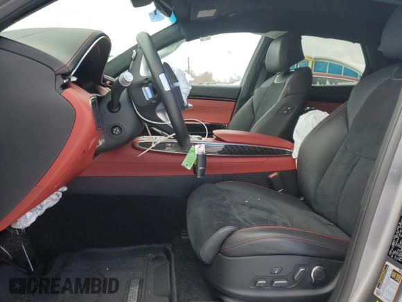 2022 Genesis GV70 Sport with VIN KMUMCDTC8NU022430, listed as a Copart auction lot 42189715 with 8,291 mi miles and Salvage title. Bid and sale history available at DreamBid. Image 7.