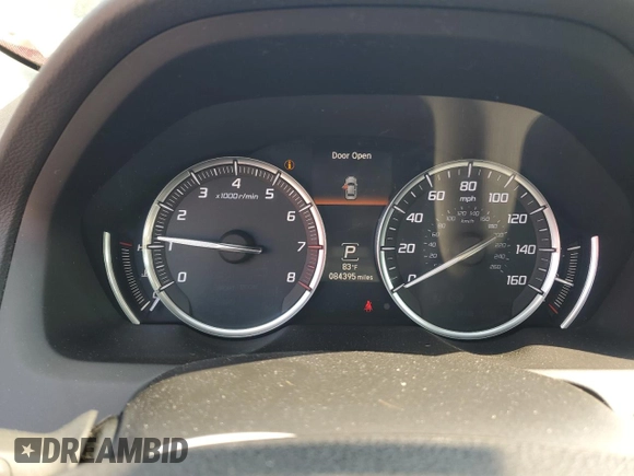 2015 Acura TLX Technology with VIN 19UUB1F57FA015832, listed as a Copart auction lot 59183235 with 84,395 mi miles and Salvage title. Bid and sale history available at DreamBid. Image 9.
