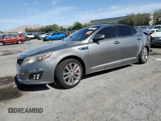 2015 Kia Optima SX Turbo with VIN 5XXGR4A64FG420284, listed as a Copart auction lot 58844575 with Not provided miles and Salvage title. Bid and sale history available at DreamBid. Image 1.