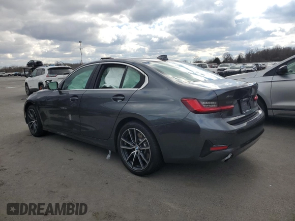 2019 BMW 3 Series 330i xDrive with VIN 3MW5R7J59K8B00893, listed as a Copart auction lot 47220575 with Not Provided miles and Salvage Title. Bid and sale history available at DreamBid. Image 2.