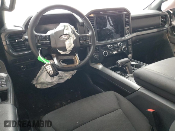 2024 Ford F-150 XLT with VIN 1FTEW3LP7RFB99251, listed as a Copart auction lot 43897365 with 3,595 mi miles and Salvage Title. Bid and sale history available at carsss.com. Image 8.