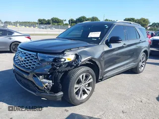 2020 Ford Explorer Platinum with VIN 1FM5K8HC4LGA48685, listed as a IAAI auction lot 41343225 with 55,459 mi miles. Bid and sale history available at carsss.com. Image 17.