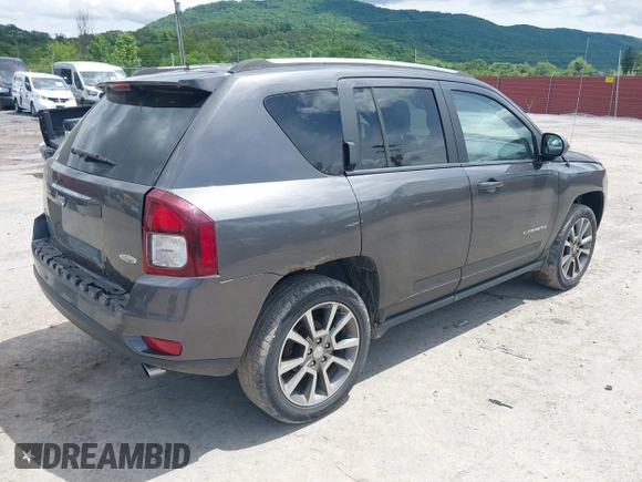 2017 Jeep Compass Latitude with VIN 1C4NJDEB0HD188771, listed as a IAAI auction lot 42377126 with 89,056 mi miles and . Bid and sale history available at DreamBid. Image 4.