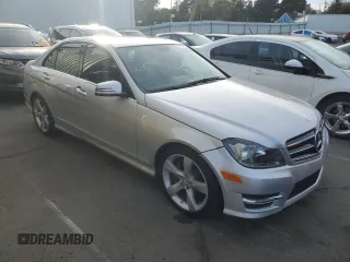 2014 Mercedes-Benz C 350 Sport with VIN WDDGF5HB0EA926227, listed as a Copart auction lot 71955504 with 57,273 mi miles and Salvage Title. Bid and sale history available at DreamBid. Image 4.