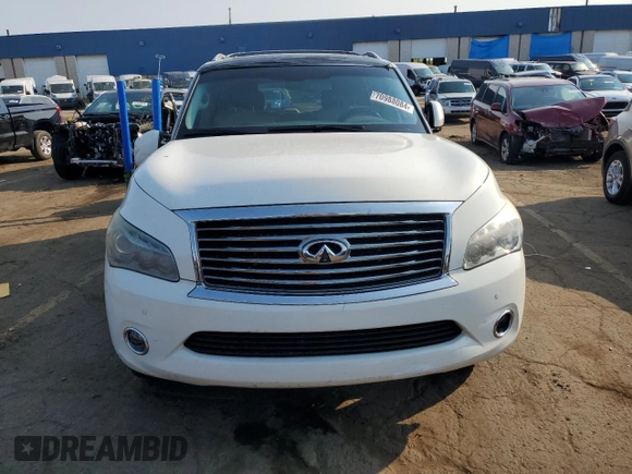 2011 Infiniti QX56 7-passenger with VIN JN8AZ2NE7B9003815, listed as a Copart auction lot 70988084 with 138,459 mi miles and Clean Title. Bid and sale history available at carsss.com. Image 5.