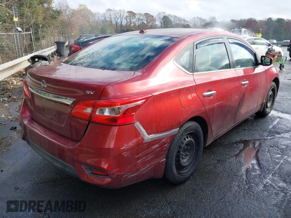 2016 Nissan Sentra S with VIN 3N1AB7AP3GL681791, listed as a IAAI auction lot 41067881 with 160,892 mi miles. Bid and sale history available at carsss.com. Image 4.