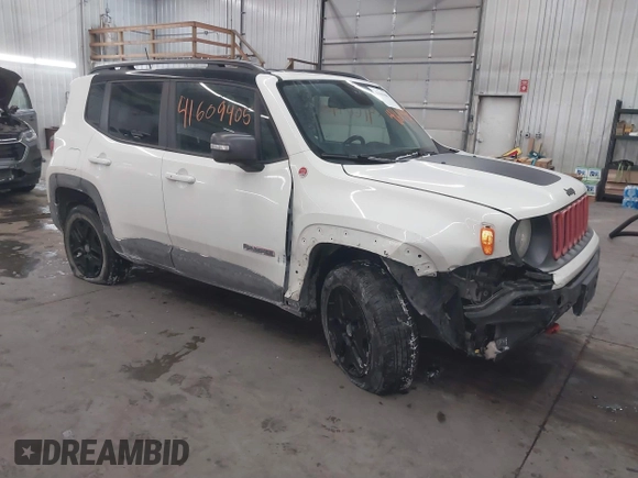 2018 Jeep Renegade Trailhawk с VIN ZACCJBCB2JPH68075, выставлен на аукционе IAAI как лот 41609405 с пробегом 131 139 миль миль и . История ставок и продаж доступна на DreamBid. Изображение 1.