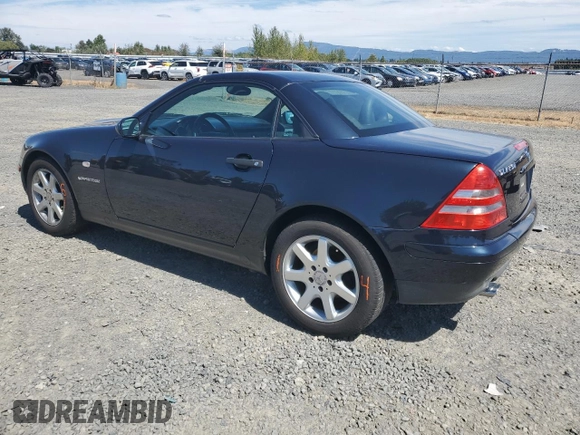 1998 Mercedes-Benz SLK-Class with VIN WDBKK47F6WF027941, listed as a Copart auction lot 68139324 with 63,396 mi miles and Salvage Title. Bid and sale history available at carsss.com. Image 2.