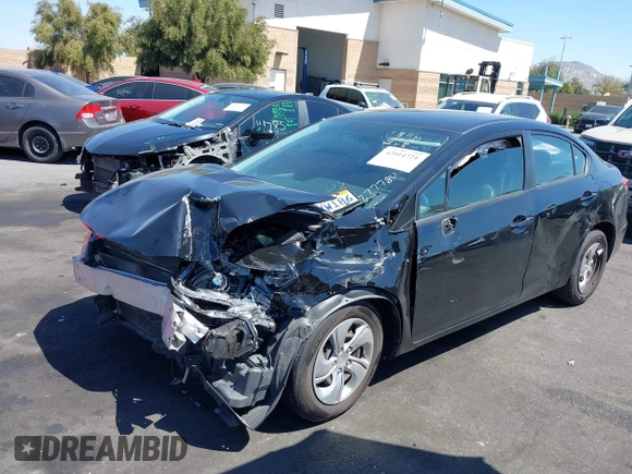2013 Honda Civic LX with VIN 19XFB2F59DE277780, listed as a IAAI auction lot 42014724 with Not Provided miles and . Bid and sale history available at DreamBid. Image 17.