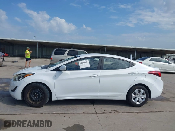 2016 Hyundai Elantra SE with VIN 5NPDH4AEXGH726523, listed as a IAAI auction lot 42648121 with 109,382 mi miles and . Bid and sale history available at DreamBid. Image 15.
